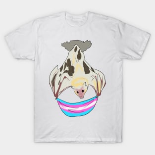 Trans Pride Vitiligo Bat Trans Pride Flag T-Shirt